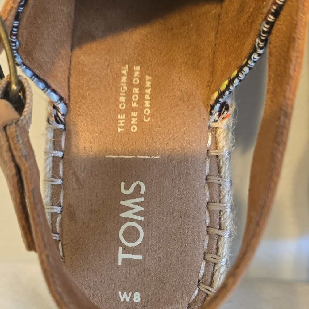 Toms Multicolor Woven Espadrille Wedges - Picture 7 of 15